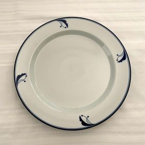DANSK Flora Bayberry Blue 13” Platter Round Charger Dinner Plate Porcelain Japan